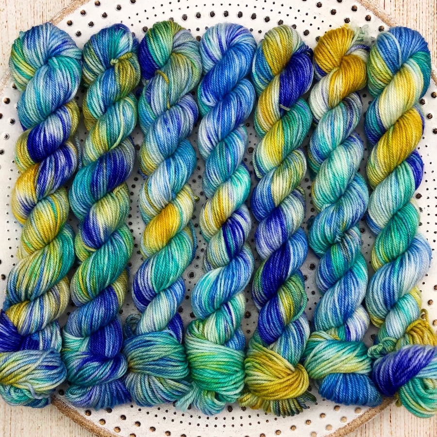 Mini Skeins: 4ply Deluxe Merino Nylon Sock Yarn