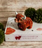 Highland Cow Clay Kit - Air Dry Clay Craft Kit, Animal Lover Gift