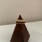 Functional and modern beaded ring