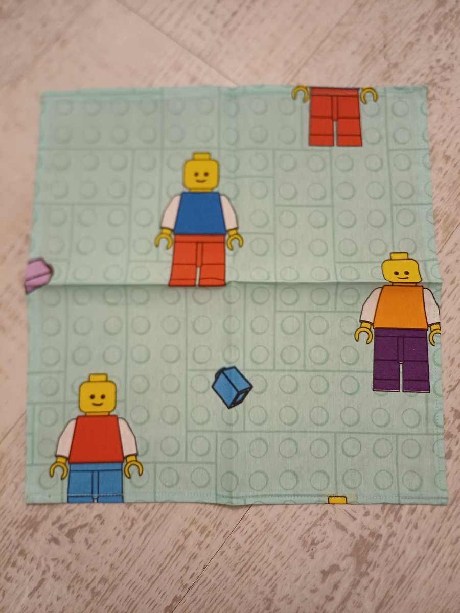 Handmade Children's Handkerchief Lego design