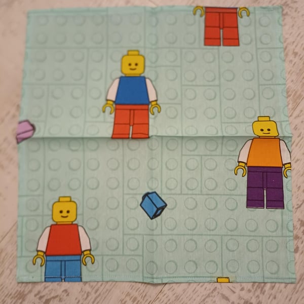 Handmade Children's Handkerchief Lego design