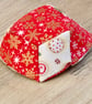 Small Festive Patchwork Basket - Image 6