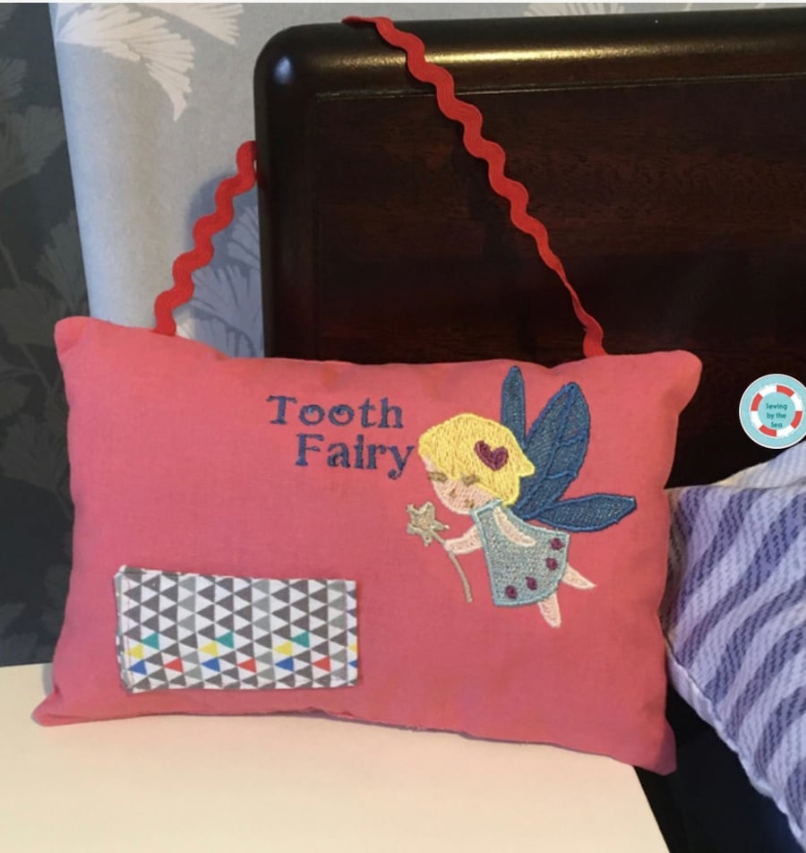 Tooth fairy hanging pillow 