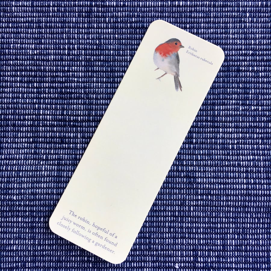 Robin bookmark (smooth card)