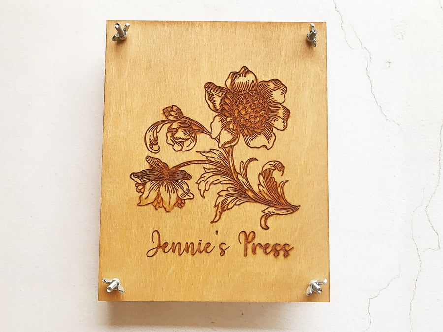 Personalised Flower Press - Great Birthday or Christmas Present