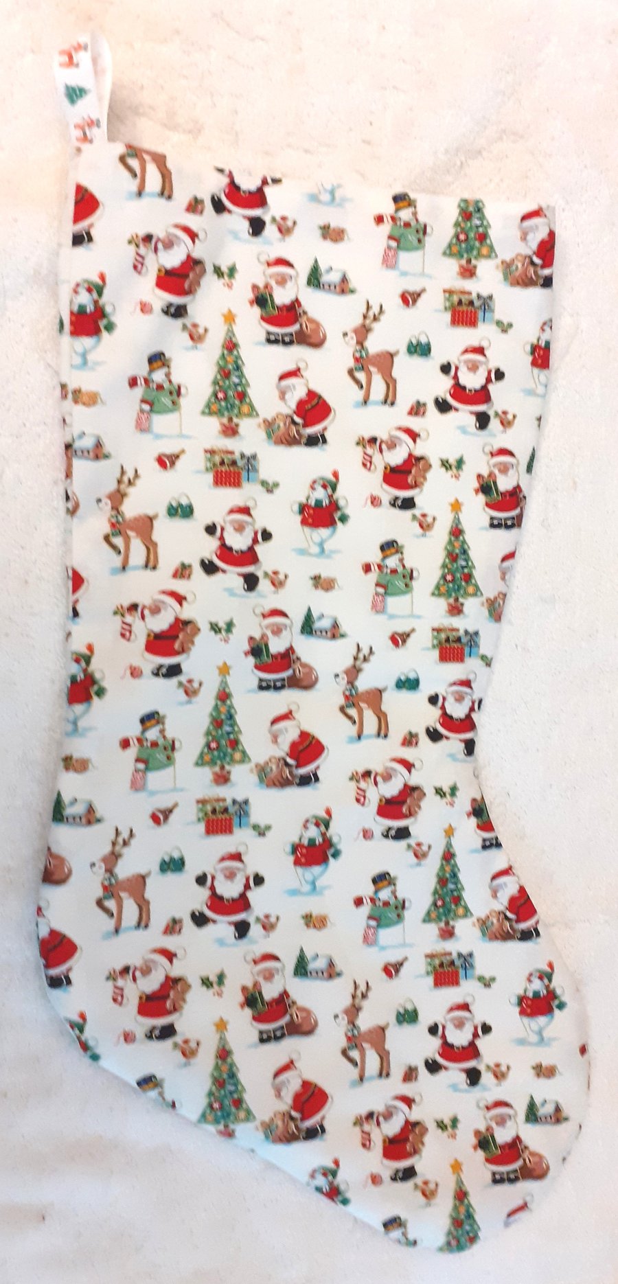 Santa Claus and friends Christmas stocking