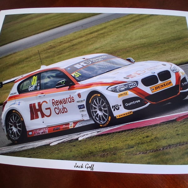 Jack Goff Motor Racing photo 16 x 12