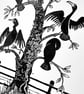 Cormorants - lino cut print - Image 2