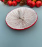 Handmade mushroom trinket dish, clay autumn home decor - Image 4