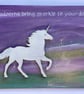 Unicorns bring Sparkle to your day. Wooden wall hanging.
