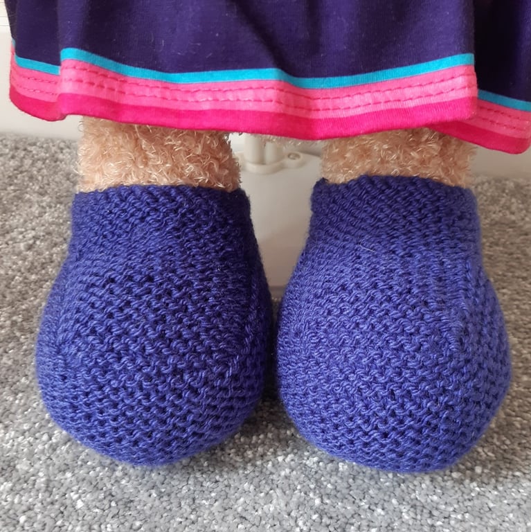 KNITTING PATTERN PDF Lobelia Boots for Teddy