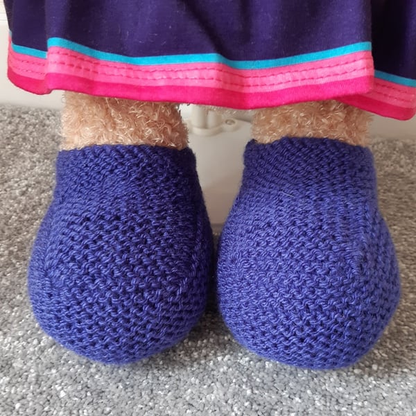 KNITTING PATTERN PDF Lobelia Boots for Teddy