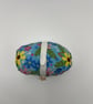Vintage Bone China Basket Pin Cushion - Upcycled Floral Ceramic with Handle - Image 5