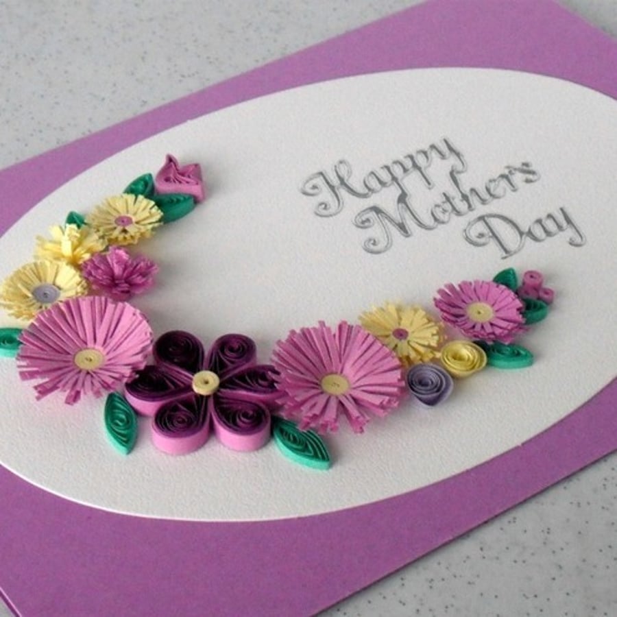Quilling Mother's Day card