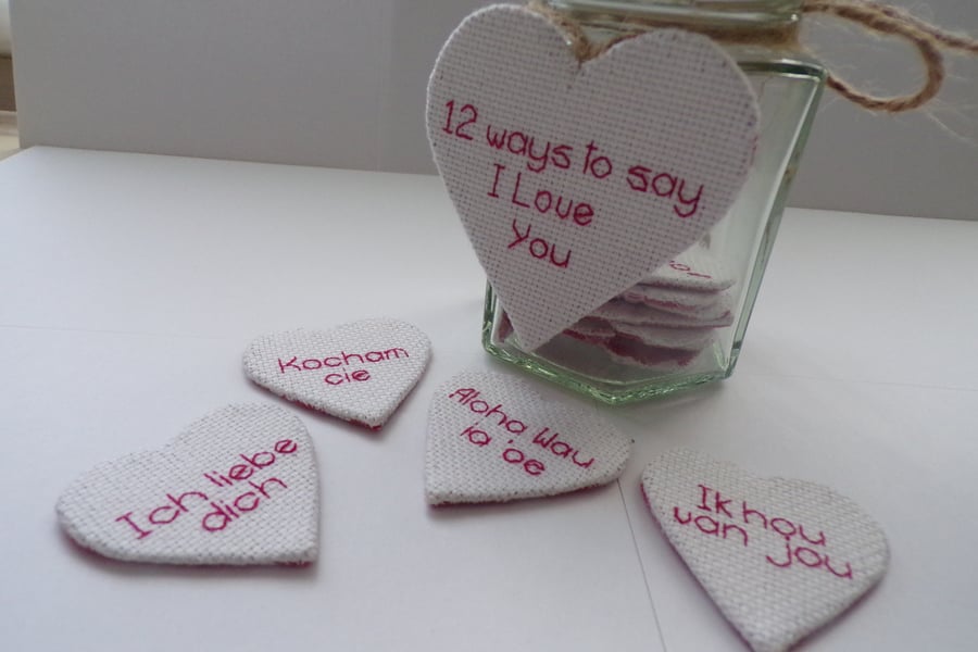 Jar of I Love You's, Valentines Gift 