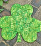 Shamrock Leaf Mat - Greens - Image 1