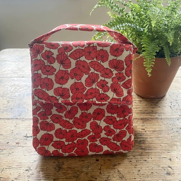 Poppy Handmade Insulated Lunch bag 