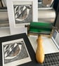 Linocut Print - "Nuthatch" - Bird Print - Nature Print - Image 10