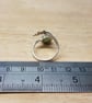 Nephrite Jade bird ring. 925 sterling silver.12th anniversary gemstone - Image 4