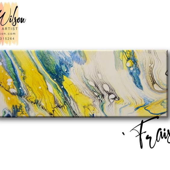 Handmade Acrylic Fluid Art - Original Abstract Painting