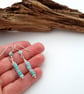 Sterling Silver, Larimar and Aquamarine Earrings - Image 7