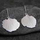 Petal drop 925 earrings - hydrangea Sterling Silver dangly earrings - flower ear