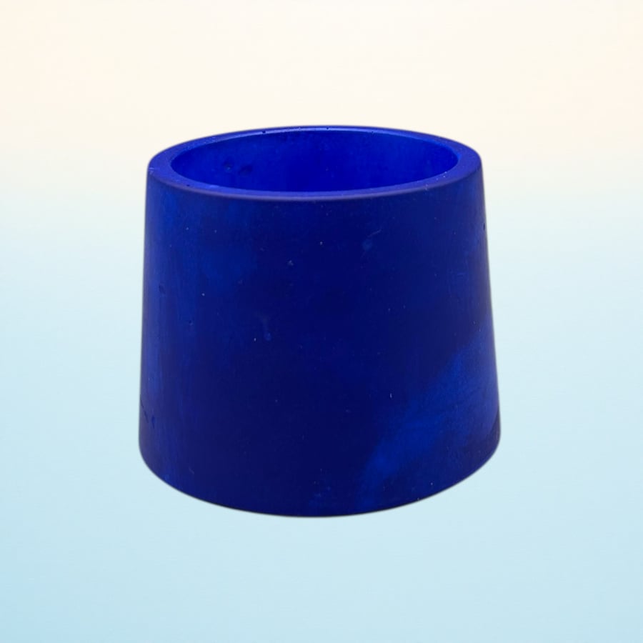 Small Blue Plant Pot - 7.5 cm Mini Succulent Pot SPP7