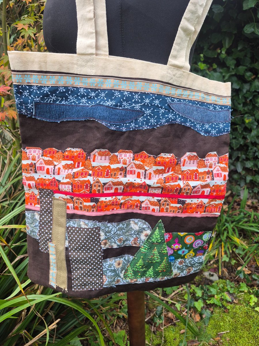 Tote Bag Christmas Town 