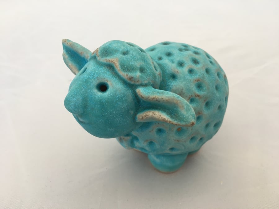 Clay animal, Madge ceramic sheep, one off piece of art, ceramic gift