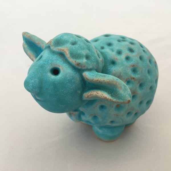 Clay animal, Madge ceramic sheep, one off piece of art, ceramic gift
