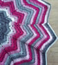 Baby girl blanket, crochet baby blanket, pink baby blanket, gifts for babies - Image 5