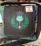 Harris Tweed Tartan Crossbody Bag with Thistle  - Image 3