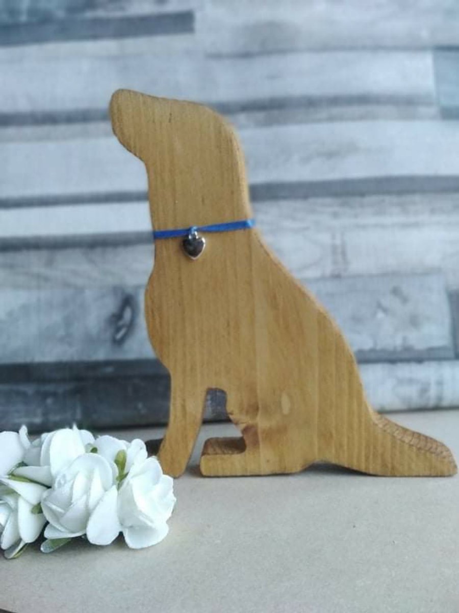 Labrador wooden decoration, golden labrador owner gift, labrador fan, handmade 
