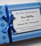 Blue retirement guest book, retirement gift, retirement party book - Image 1