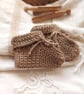 Bamboo Baby Booties, sand shade, 0-6 months - Image 8