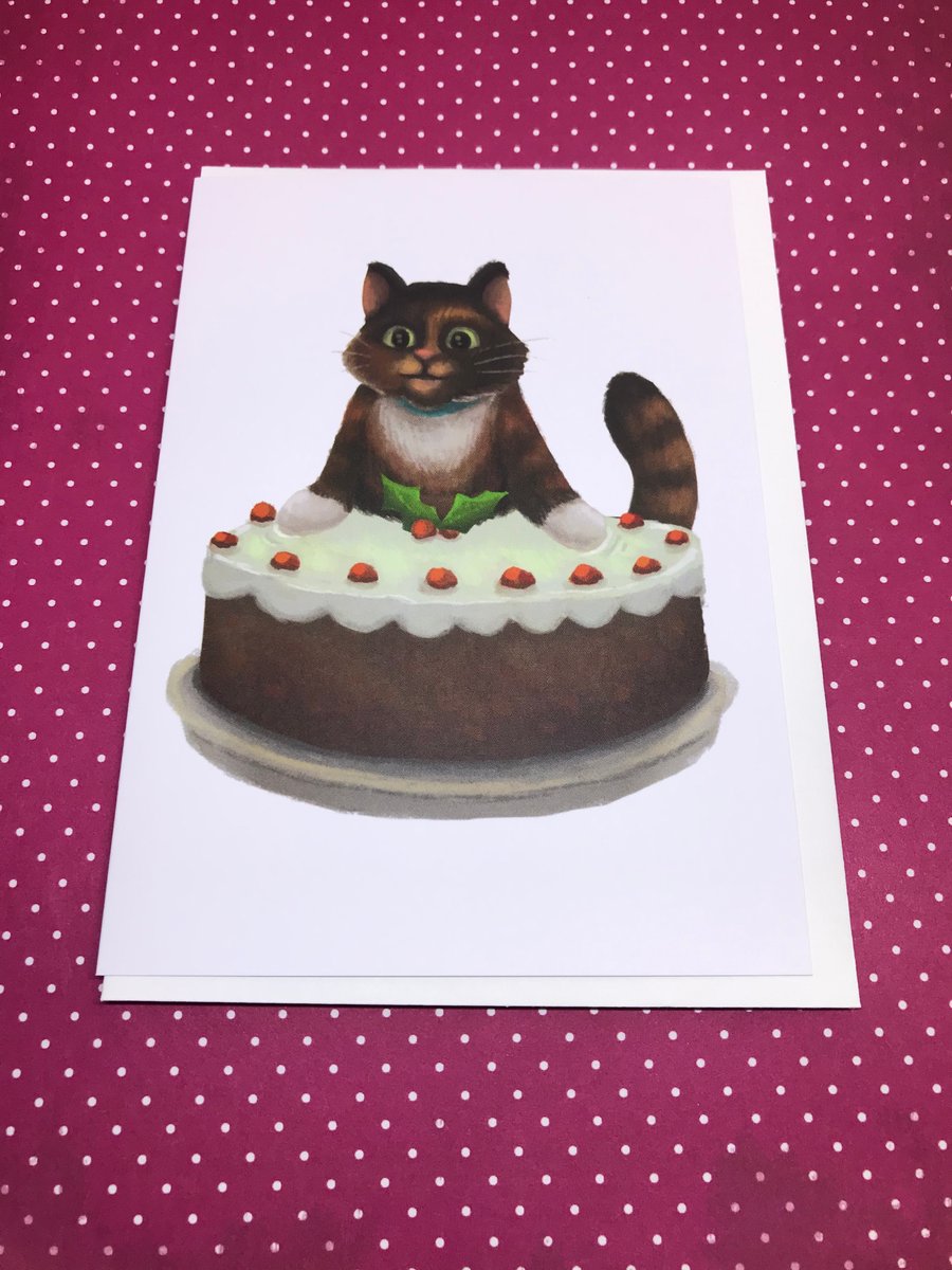 Catmas Blank Greeting Card