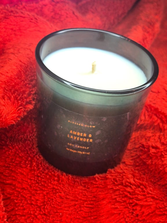 Amber and Lavender candle 