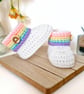 Rainbow Baby Booties – Crochet Newborn Gift & Baby Shower Gift - Image 1
