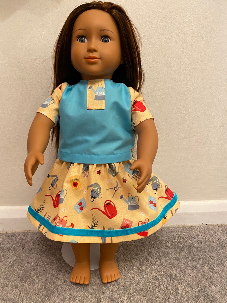 Garden Themed Dolls Top and Skirt