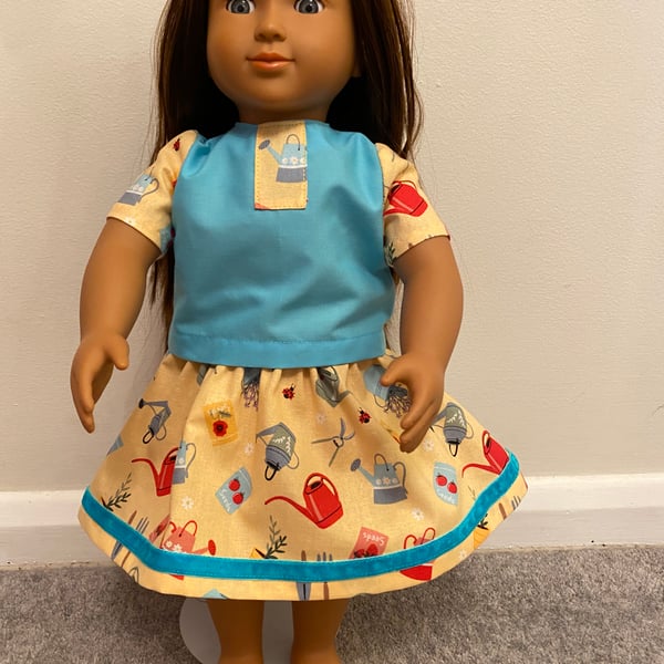 Garden Themed Dolls Top and Skirt