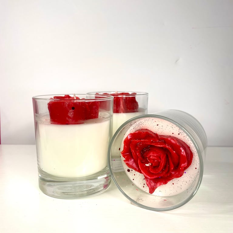 Valentine’s Collection - Luxury Handmade Candle - Velvet, Rose & Oud