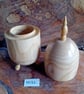 Handturned egg shaped Trinket box. 