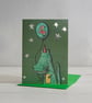Children's Happy 4th Birthday Crocodile Greetings Card