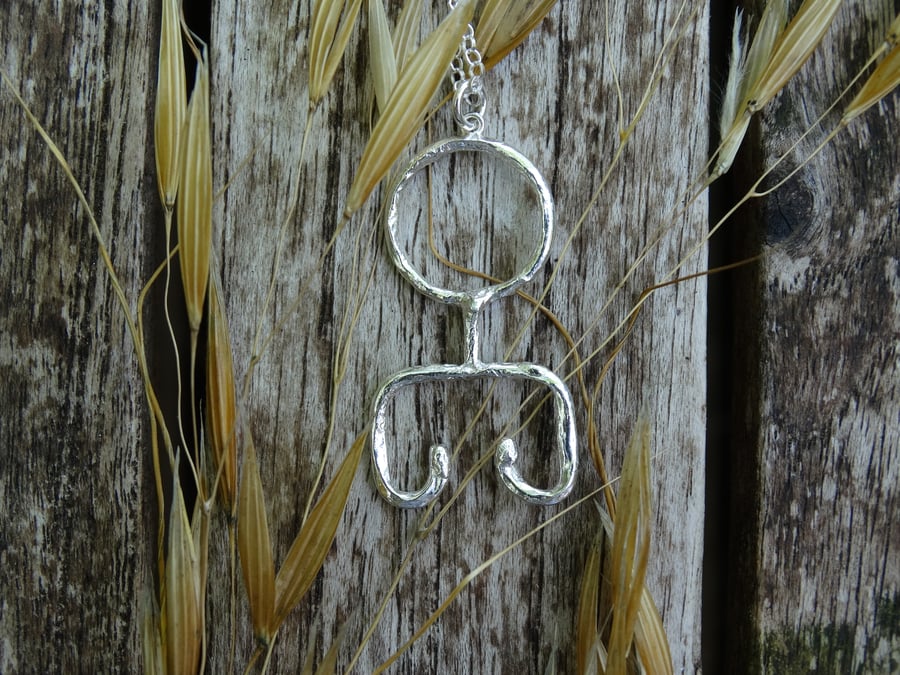 Eco Silver Viking key pendant III