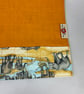 Elephant fabric brush roll, Elephants pencil wrap, Tool roll, Handmade - Image 6
