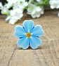Forget Me Not Pin, Handmade Bereavement Gift, Something Blue For Bride