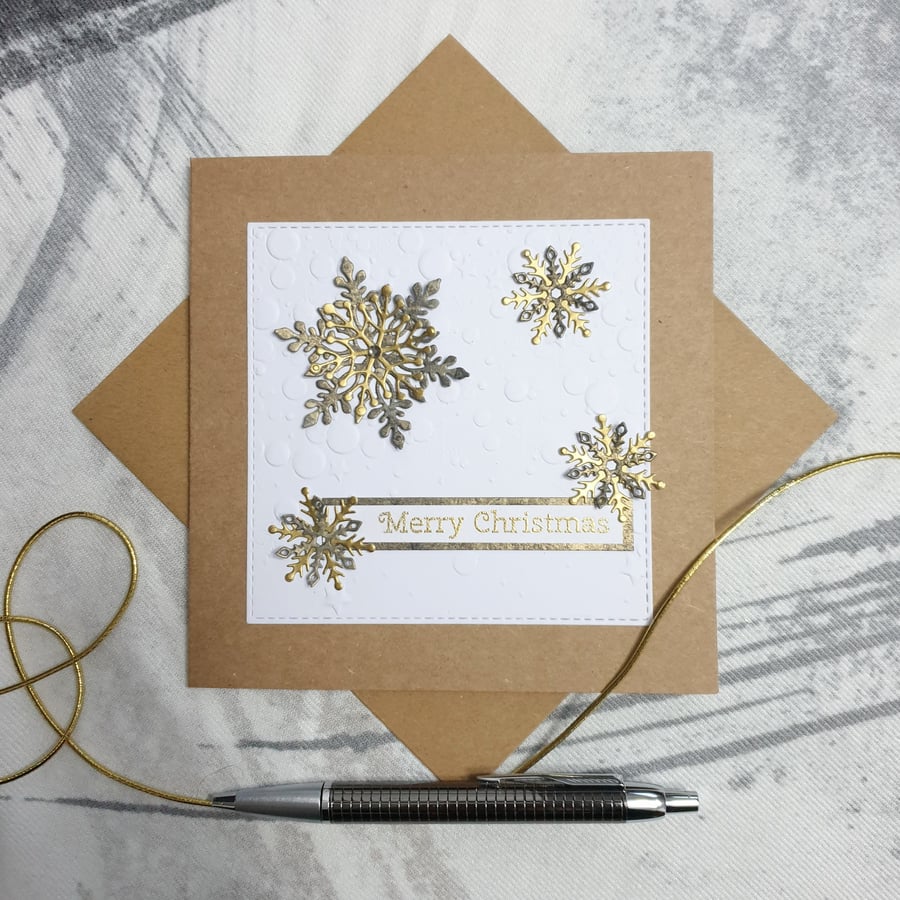 Christmas Card- Snowflakes 