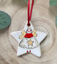 Ceramic Fairy Star Hanging Decoration Tag