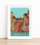 Farnham Surrey travel poster print by Susie West - Image 3