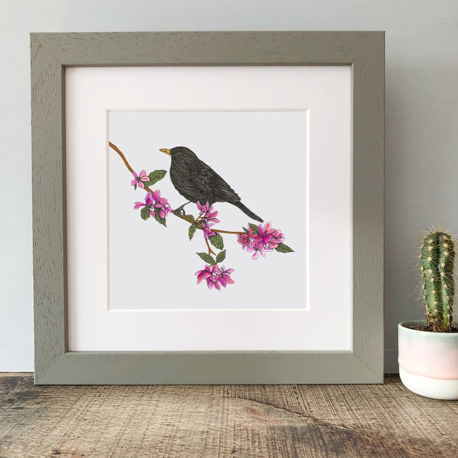 'Blackbird' Framed Print